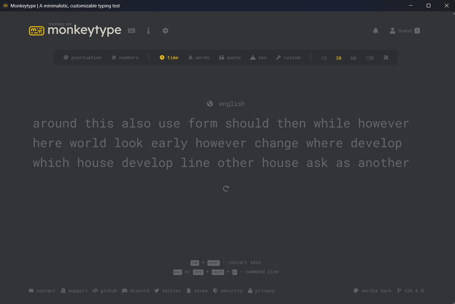 Monkeytype Offline